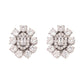 Nuyug Silver Blossom Diamond Studs | Swadesiicart