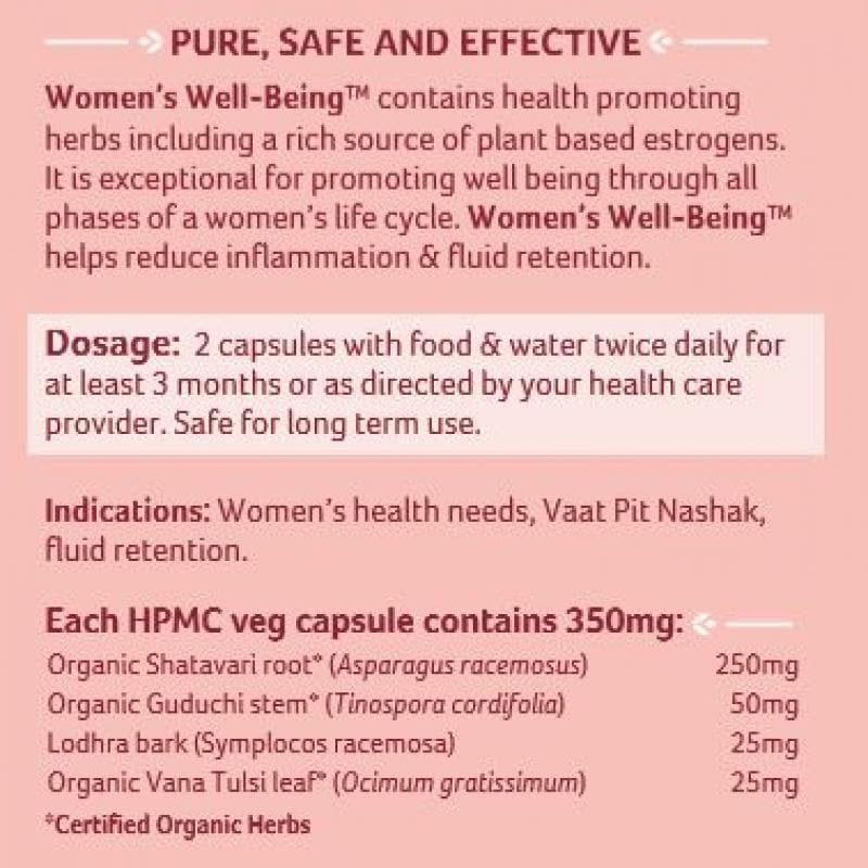 Organic India Women Well Being Capsules - Swadesiicart