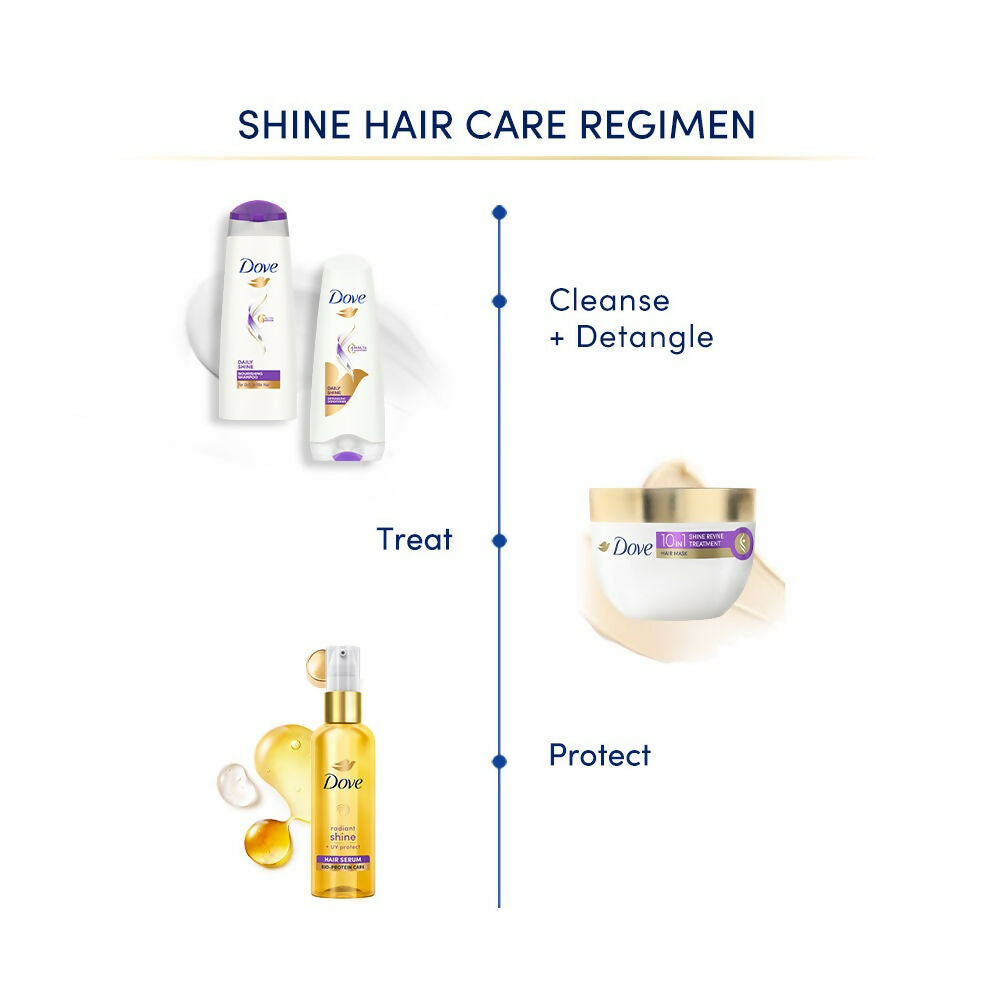 Dove Radiant Shine + UV Protect Hair Serum - Swadesiicart