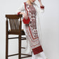 Cheera Kurta With Chikankari Palazzo & Embroidered Dupatta Set (CH092KPD) | Swadesiicart