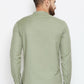 Even Apparels Green Color Men's Pure Cotton Kurta With Band Collar | Swadesiicart