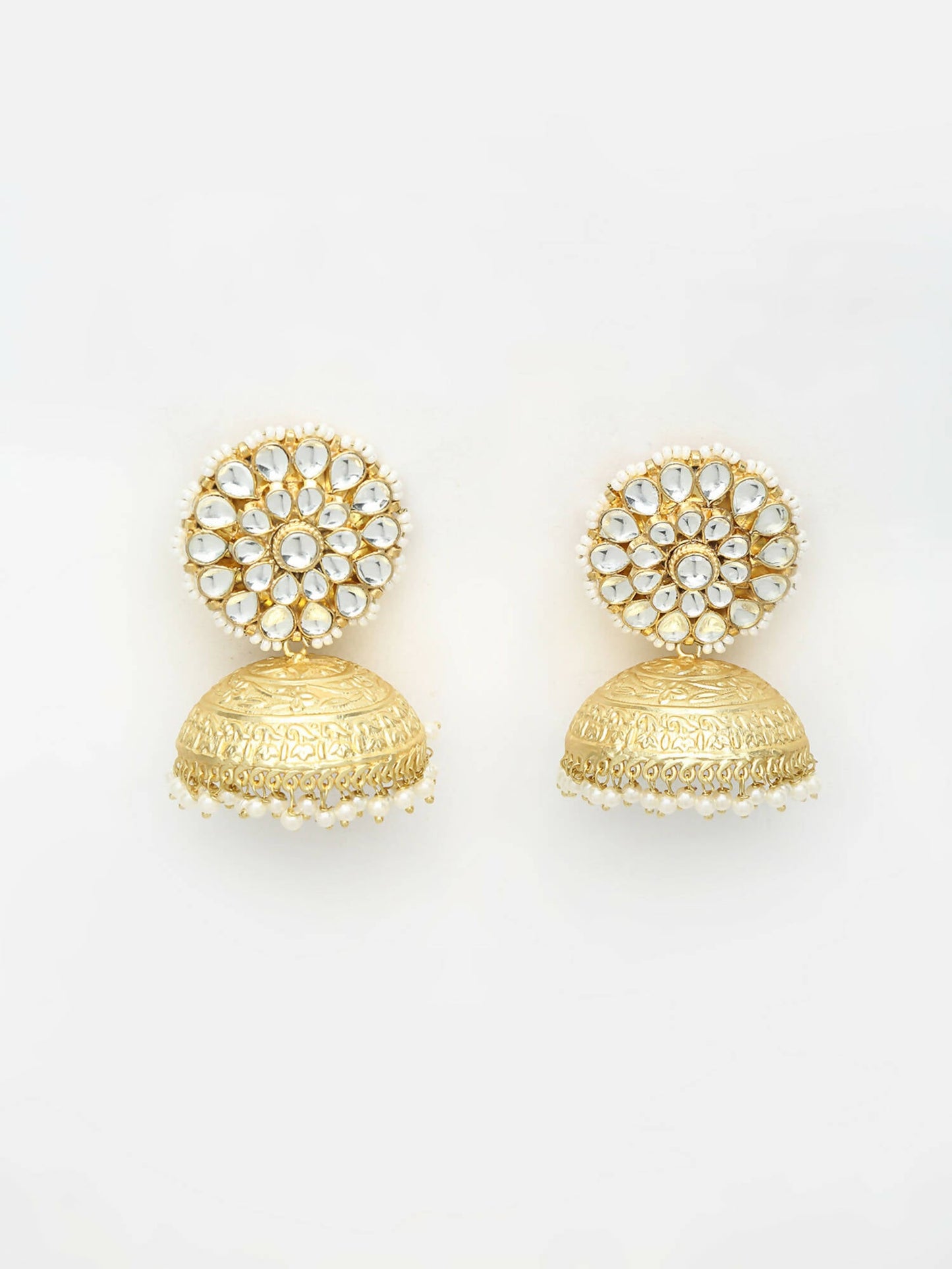 Kundan Jhumkay - Ruby Raang | Swadesiicart