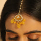 Nuyug Amber Glory Ethnic Earrings & Maang Tikka Set | Swadesiicart