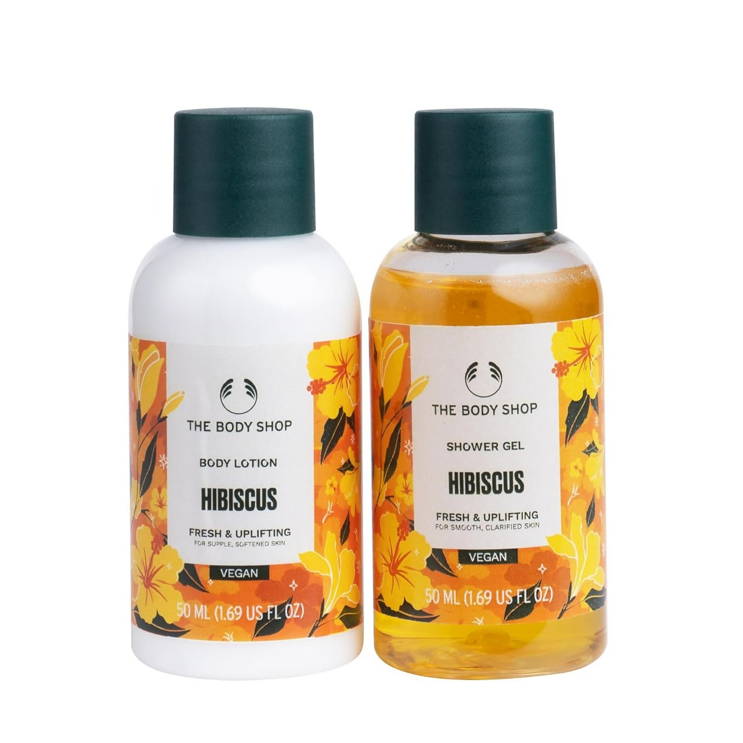 The Body Shop Hibiscus Shower Gel & Body Lotion Gift Set - Swadesiicart