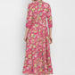 NOZ2TOZ Women's Printed Anarkali Coral Kurta- (1pc set) - Swadesiicart