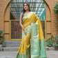 Vamsee Madhavi Yellow Soft Silk Saree - Swadesiicart