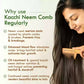 Ivory Natural Shampoo Kacchi Neem Comb Infused With Organic Oil For Hair Strengthening Natural Nourishment, Scalp Wellness - Swadesiicart
