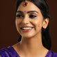 Ruby Raang Blue Meenakari Kundan Maang Tikka | Swadesiicart