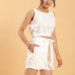 BohoJazz Wraparound Shorts with Blouson Crop Top Co-ords - Swadesiicart