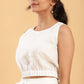 BohoJazz Wraparound Shorts with Blouson Crop Top Co-ords - Swadesiicart