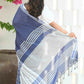 Beatitude Blue Cotton Tanchori Handloom Saree