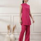 Joban Fashion Women's Fuchsia Cotton Co-Ord Set - Swadesiicart