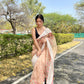 Vamsee Riddhi-Siddhi -1 Brown Organza Saree - Swadesiicart