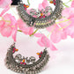 Mominos Fashion Johar Kamal Peacock Design Chandbali Earrings - Swadesiicart