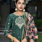 Vaasva Women's Silk Emboidered Solid Pant Set & Digital Printed Dupatta | Swadesiicart