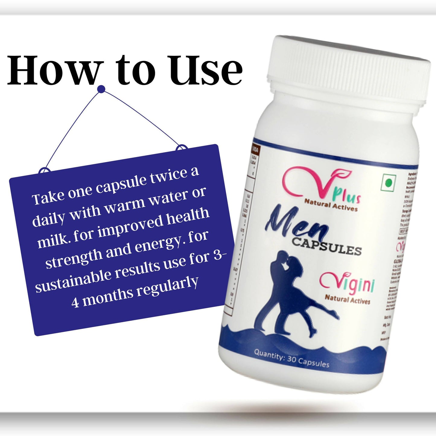 Vigini Natural Actives Men Capsules for Vitality Booster | Swadesiicart