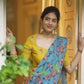 DEIANA'S Beautiful Pure Digital Print Weaving Lehengha Choli - Sky Blue | Swadesiicart