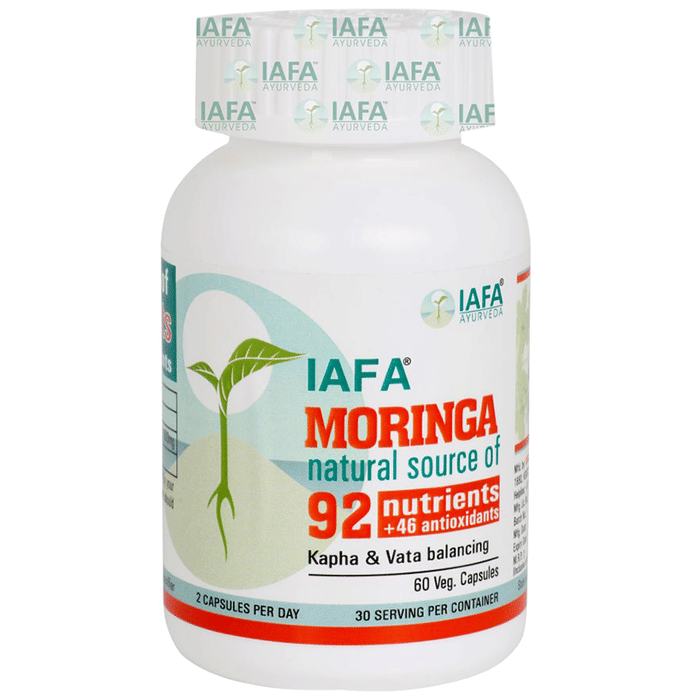 Iafa Ayuveda Moringa Veg Capsules | Swadesiicart