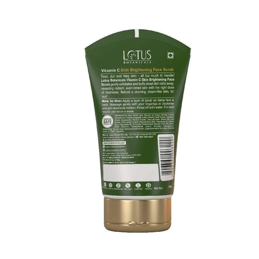 Lotus Botanicals Vitamin C Skin Brightening Face Scrub | Swadesiicart