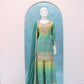Anaita Green Digital print with Embroidered Silk Stitched Plazo Suit