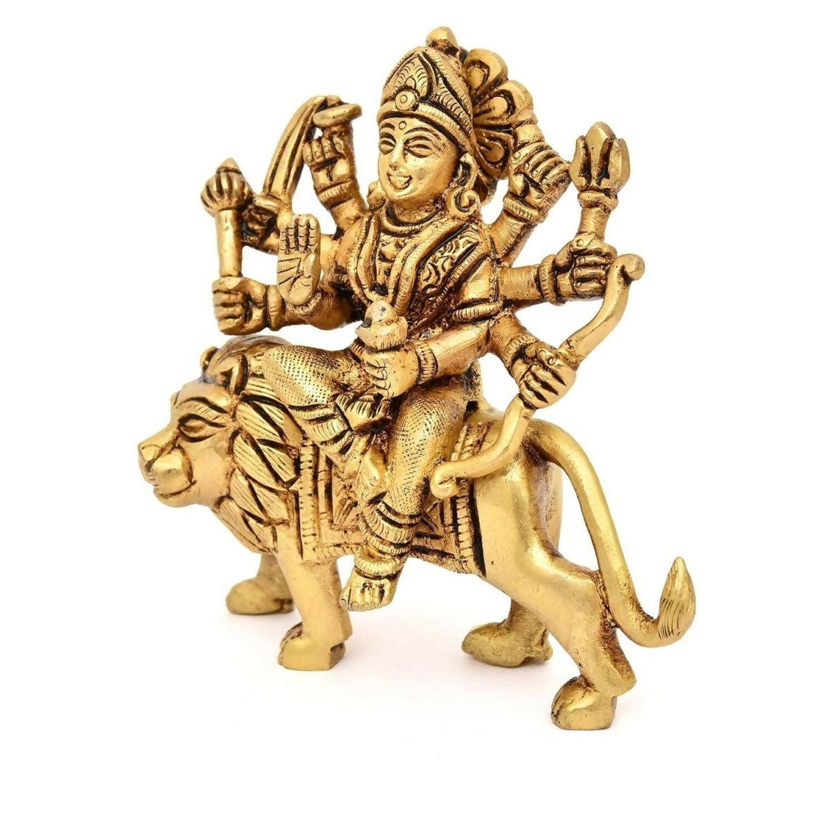 Aargkraf Brass Maa Durga Mata Rani Idol - Swadesiicart