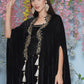 Joban Fashion Black Hand Embellished Cape with Inner and Skirt - Swadesiicart