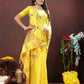 Lorenvalley Fashion Yellow Soft Paithani Silk Woven Design Copper Zari Meenakari Weaving Saree - Swadesiicart