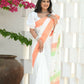 Beatitude White Cotton Handloom Saree