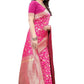 Vamika Banarasi Jacquard Weaving Pink Saree (PARINITI PINK) | Swadesiicart
