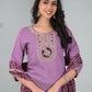 Ethnic Festive Wear Rayon Wine Stitched Suit With Dupatta - Tanisha | Swadesiicart
