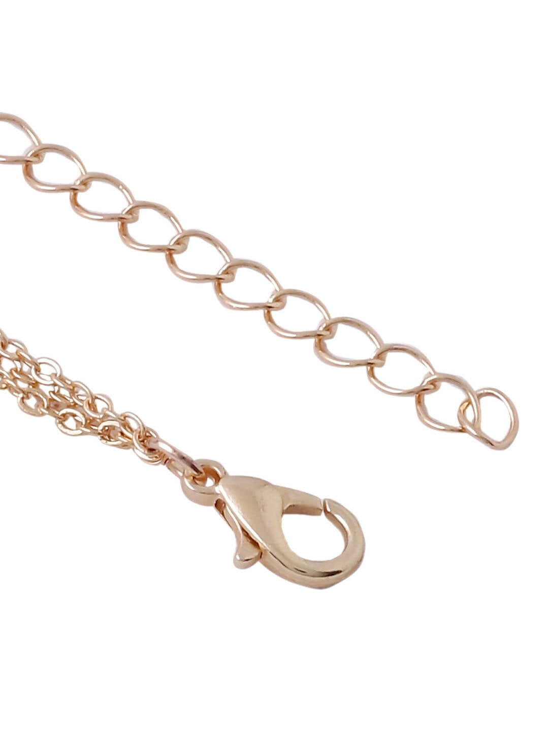 NVR Women's 3 Layered Gold-Polished Minimal Layered Necklace | Swadesiicart