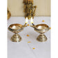 eCraftIndia Gold Toned 2 Pieces Brass Diyas | Swadesiicart