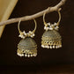 NVR Women Gold Toned Contemporary Jhumkas Earrings | Swadesiicart