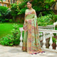 Vishnu Weaves Women's Pista Banarasi Silk Kashmiri Woven Saree with Blouse - Swadesiicart