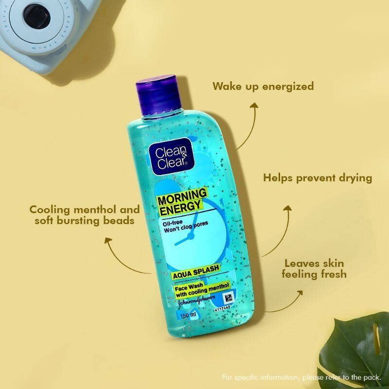 Clean & Clear Morning Energy Aqua Splash Face Wash - Swadesiicart