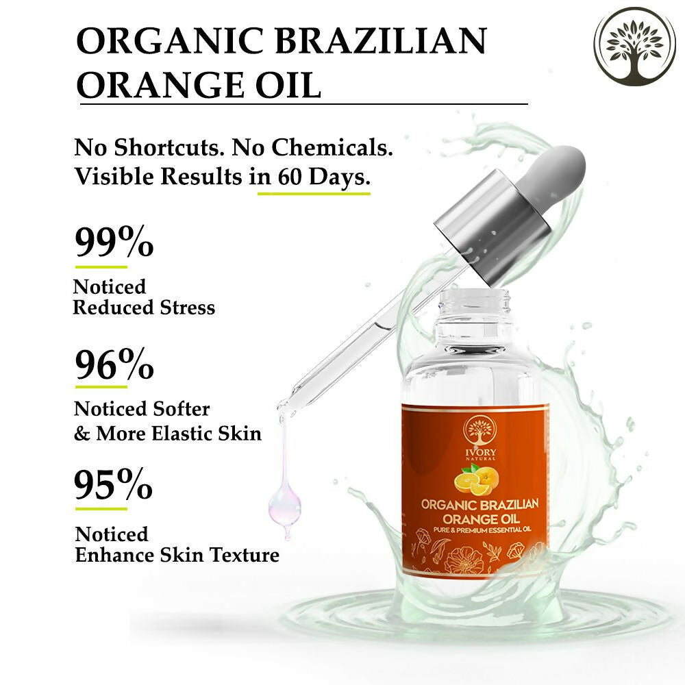 Ivory Natural Organic Brazilian Orange Oil - Natural & Premium Essential Oil | Swadesiicart