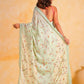 Vamsee Riva Pista Georgette Saree - Swadesiicart