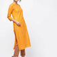 Aniyah Cotton Block Printed Yellow Straight Kurta (AN-137K) - Swadesiicart
