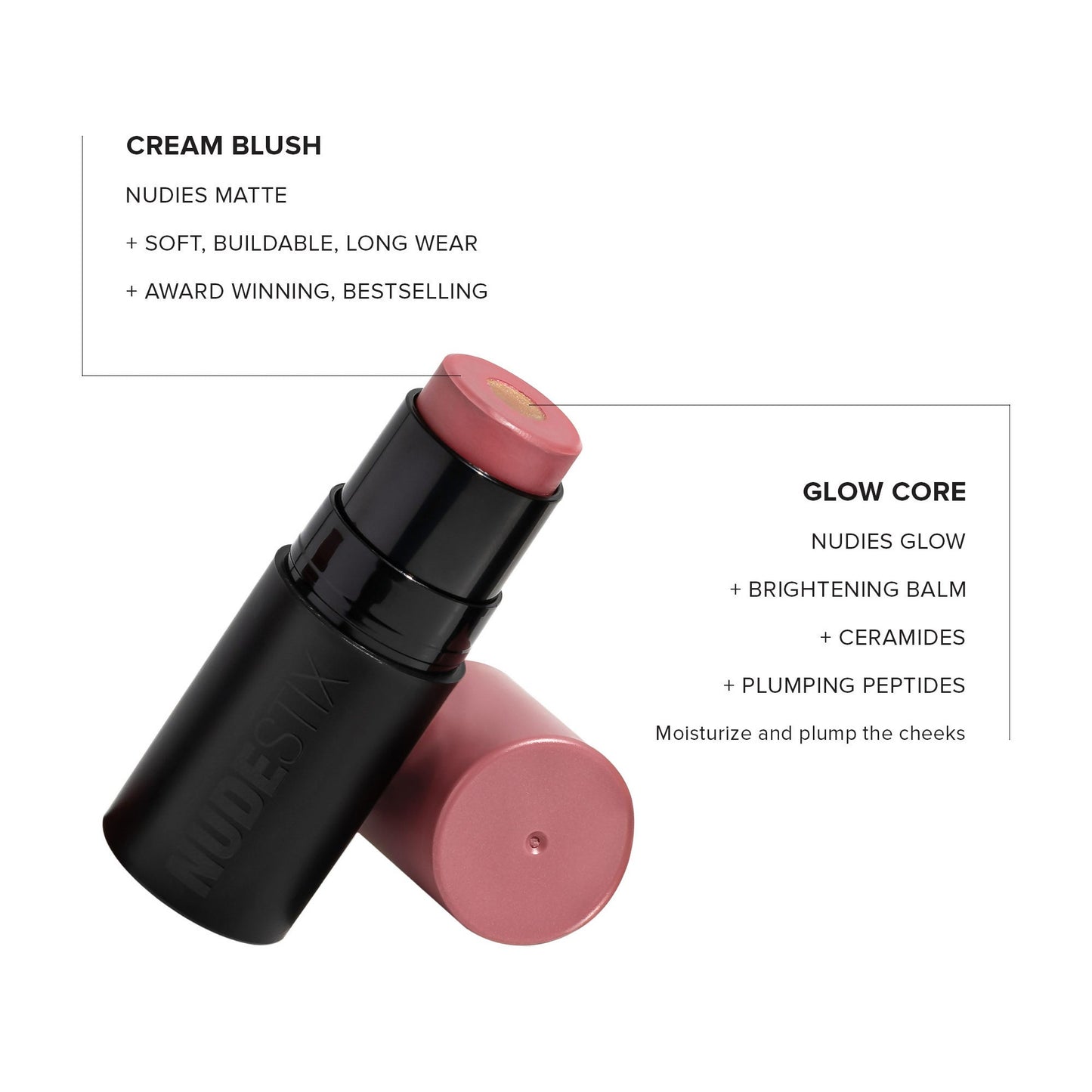 Nudestix Nudies Matte + Glow Core All Over Face Blush - Sunset Gold - Swadesiicart