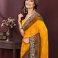 Ai Fashion Yellow Georgette Digital Print Party Wear Saree
