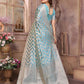 Aastha Fashion Sky Soft Organza Silk Weaving Saree