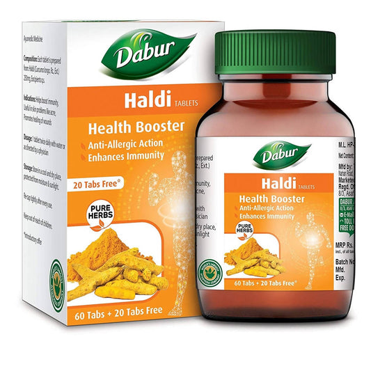 Dabur Haldi Tablets Health Booster | Swadesiicart