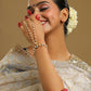 Ruby Raang Gold Kundan & Pearl Haath Phool | Swadesiicart