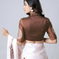 Vastranavya Ivory Mandala Print Free Hand Ready to Wear Saree | Swadesiicart