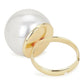 White Pearl Adjustable Ring- Ruby Raang | Swadesiicart