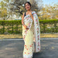 Vamsee Kamaljaal Yellow Organza Saree - Swadesiicart