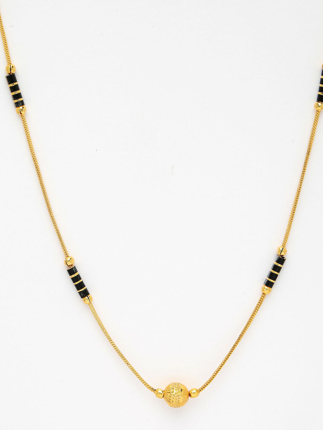NVR Women's Gold-Polished Mangalsutra | Swadesiicart