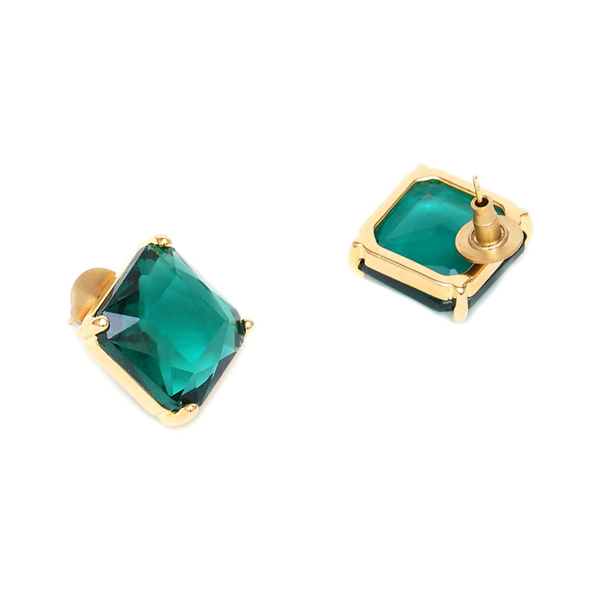 Jade Studs- Ruby Raang | Swadesiicart