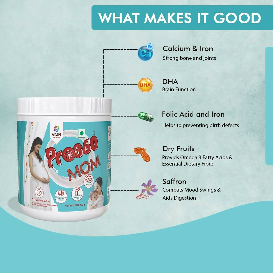 Pro360 MOM Maternal Nutrition Protein Powder For Pregnant Women | Swadesiicart