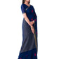 Mimosa Women's Navy Blue Banarasi Chiffon Saree | Swadesiicart